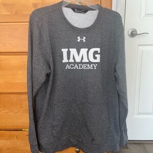 Under Armour Gray Fleece-Lined Crewneck Sweatshirt